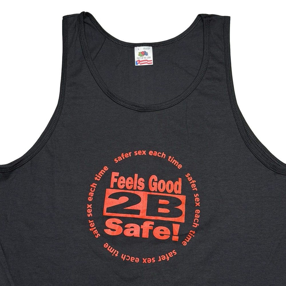 Vintage 90s MAP minority aids project - feels good to be safe tank top shirt